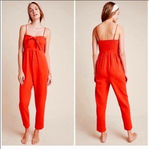 Saturday Sunday orange jumpsuit Anthropologie.